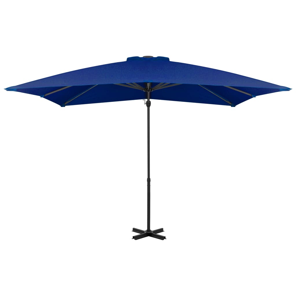 Ampelschirm mit Aluminium-Mast Azurblau 250x250 cm - Pazzar.ch