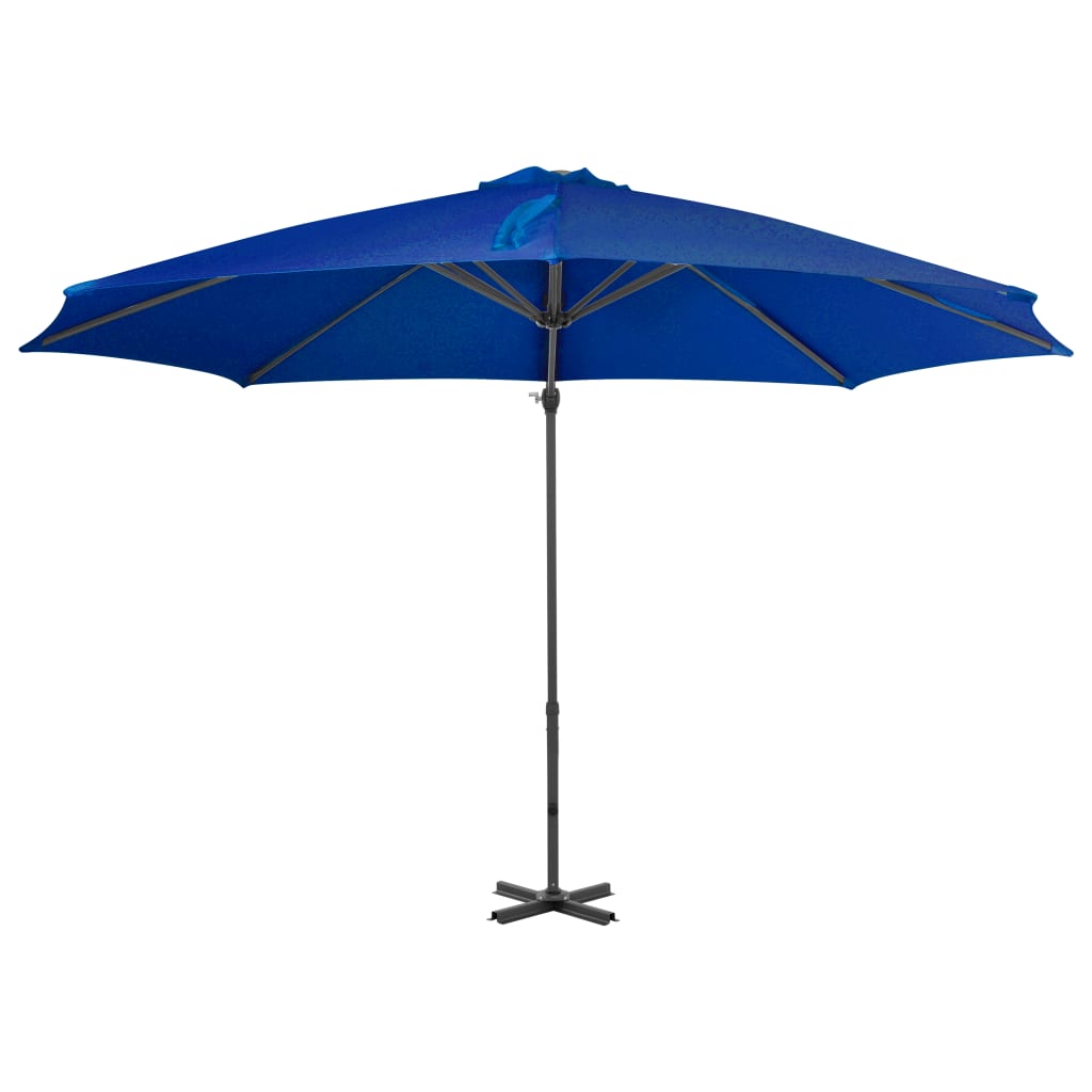 Ampelschirm mit Aluminium-Mast Azurblau 300 cm - Pazzar.ch