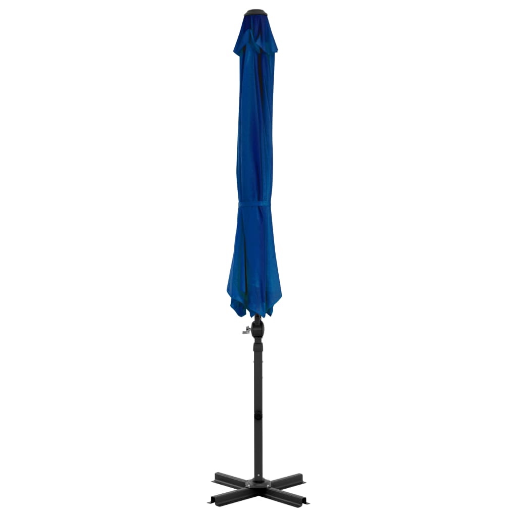 Ampelschirm mit Aluminium-Mast Azurblau 300 cm - Pazzar.ch