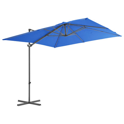 Ampelschirm mit Stahlmast Azurblau 250x250 cm - Pazzar.ch