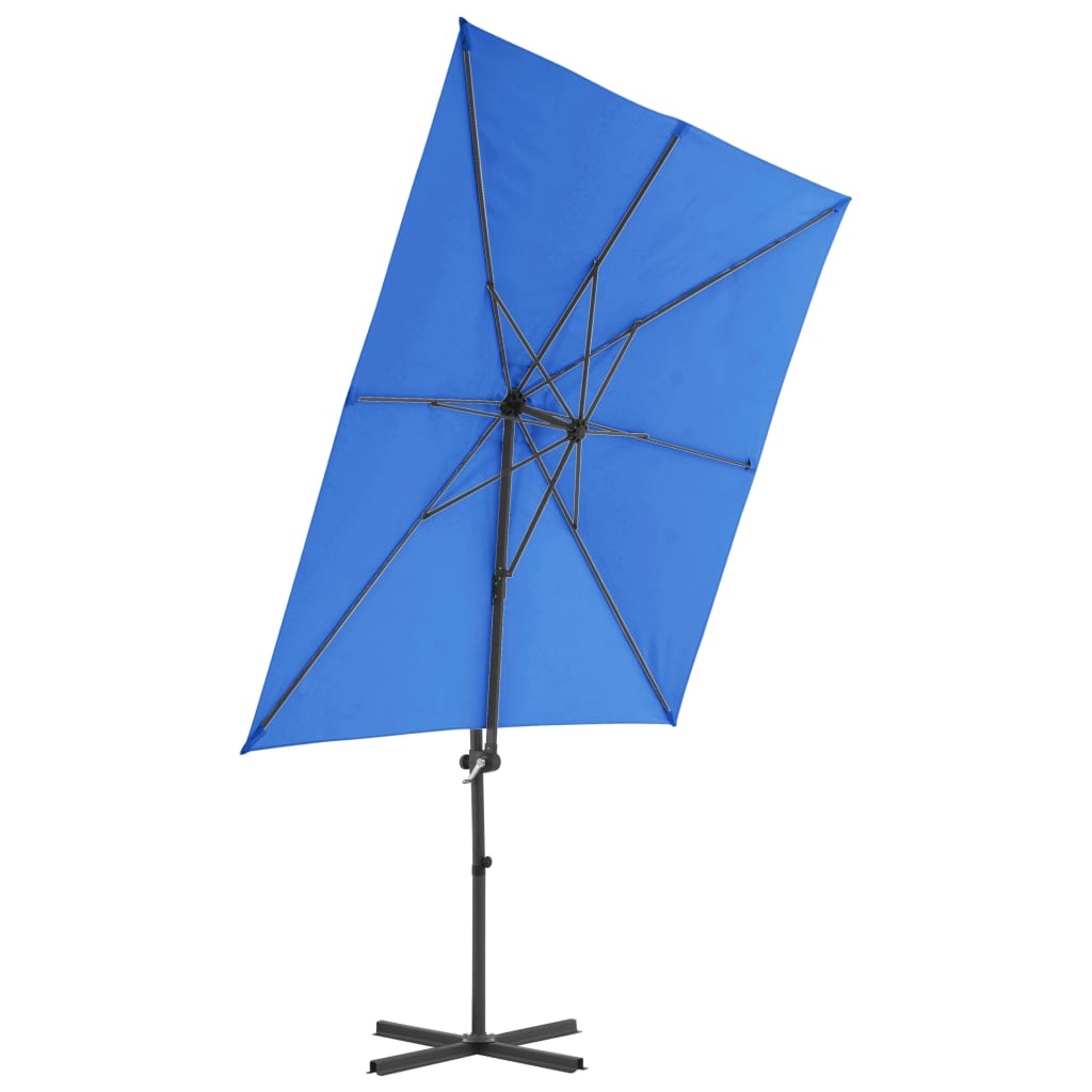 Ampelschirm mit Stahlmast Azurblau 250x250 cm - Pazzar.ch