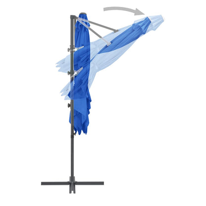 Ampelschirm mit Stahlmast Azurblau 250x250 cm - Pazzar.ch