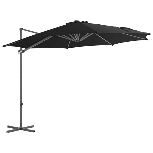 Ampelschirm mit Stahlmast Schwarz 300 cm - Pazzar.ch