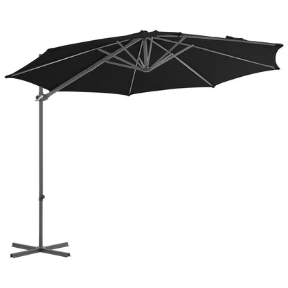 Ampelschirm mit Stahlmast Schwarz 300 cm - Pazzar.ch
