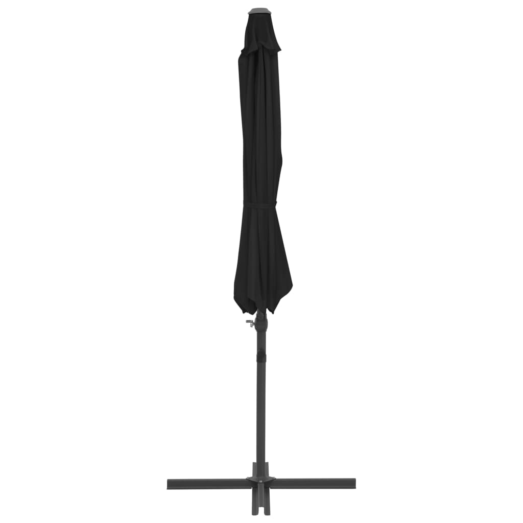 Ampelschirm mit Stahlmast Schwarz 300 cm - Pazzar.ch