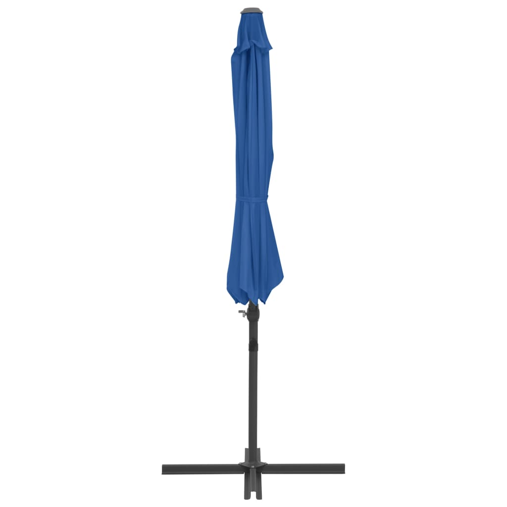 Ampelschirm mit Stahlmast Azurblau 300 cm - Pazzar.ch