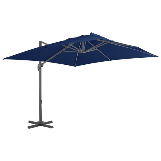 Ampelschirm mit Aluminium-Mast 3x3 cm Azurblau - Pazzar.ch