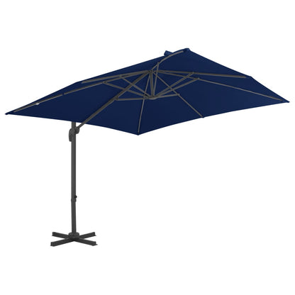 Ampelschirm mit Aluminium-Mast 3x3 cm Azurblau - Pazzar.ch