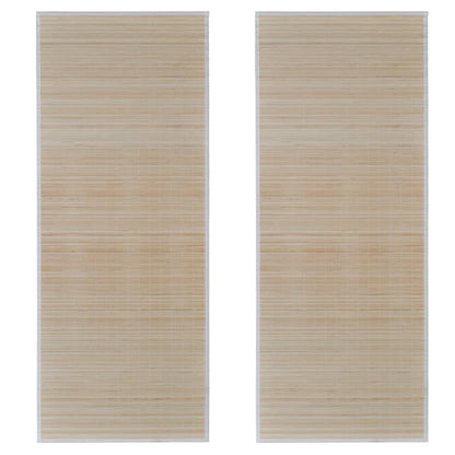 Bambusteppiche 2 Stk. Rechteckig Natur 120x180 cm - Pazzar.ch