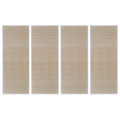 Bambusteppiche 4 Stk. Rechteckig Natur 120x180 cm - Pazzar.ch