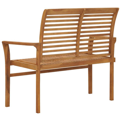 Gartenbank 112 cm Massivholz Teak - Pazzar.ch