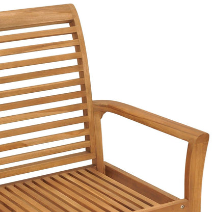 Gartenbank 112 cm Massivholz Teak - Pazzar.ch