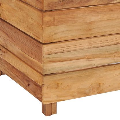 Hochbeet 150x40x38 cm Teak Altholz und Stahl - Pazzar.ch
