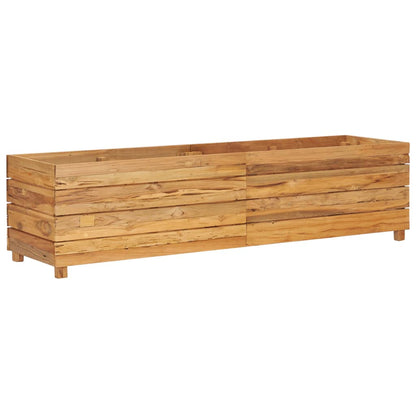 Hochbeet 150x40x38 cm Teak Altholz und Stahl - Pazzar.ch