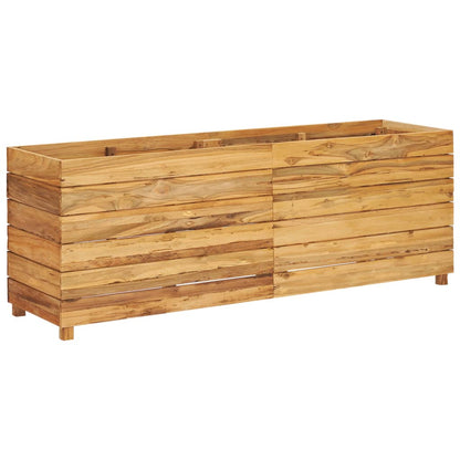 Hochbeet 150x40x55 cm Teak Altholz und Stahl - Pazzar.ch