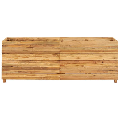 Hochbeet 150x40x55 cm Massivholz Teak und Stahl - Pazzar.ch