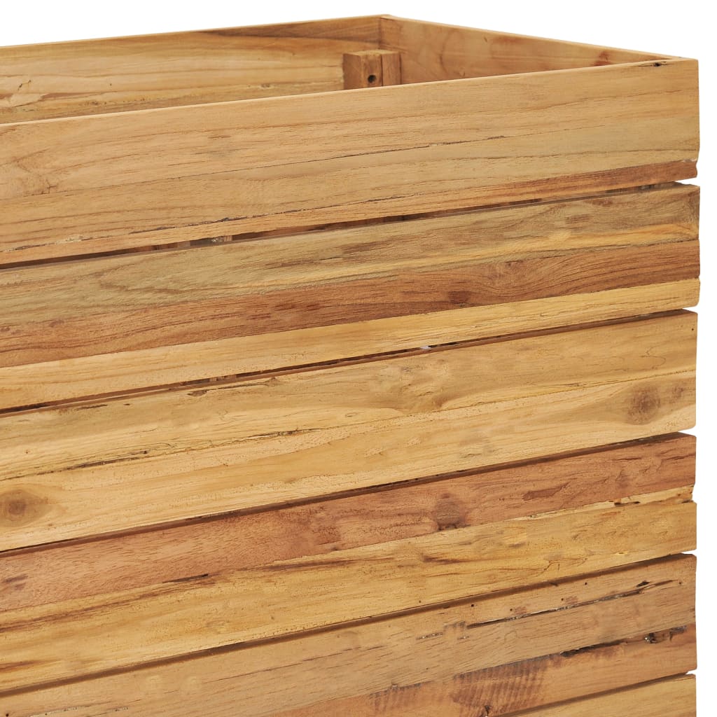 Hochbeet 150x40x55 cm Massivholz Teak und Stahl - Pazzar.ch