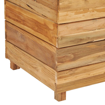 Hochbeet 150x40x55 cm Teak Altholz und Stahl - Pazzar.ch