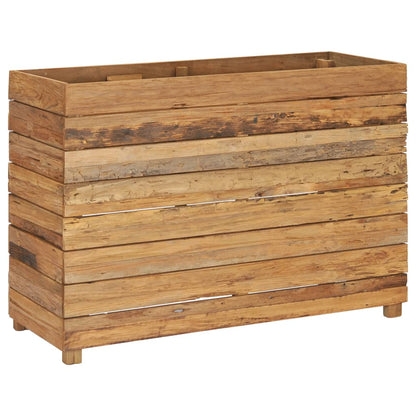 Hochbeet 100x40x72 cm Massivholz Teak und Stahl - Pazzar.ch