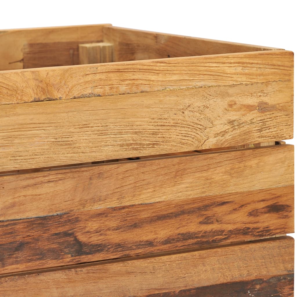 Hochbeet 100x40x72 cm Massivholz Teak und Stahl - Pazzar.ch