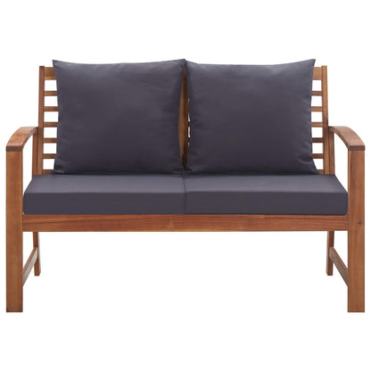 Garten-Lounge-Set mit Auflagen 4-tlg. Massivholz Akazie - Pazzar.ch