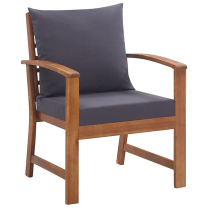 Garten-Lounge-Set mit Auflagen 4-tlg. Massivholz Akazie - Pazzar.ch