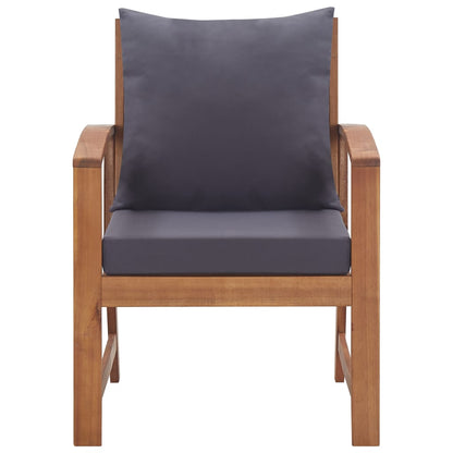 Garten-Lounge-Set mit Auflagen 4-tlg. Massivholz Akazie - Pazzar.ch
