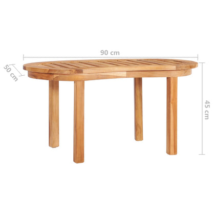 Couchtisch 90×50×45 cm Teak Massivholz - Pazzar.ch