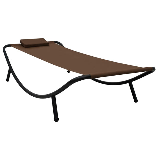 Gartenbett Braun 200×90 cm Stahl - Pazzar.ch
