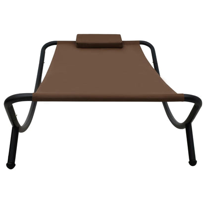 Gartenbett Braun 200×90 cm Stahl - Pazzar.ch
