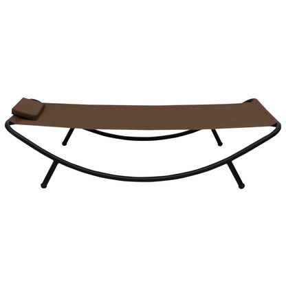 Gartenbett Braun 200×90 cm Stahl - Pazzar.ch