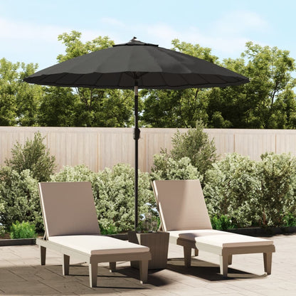 Sonnenschirm mit Aluminium-Mast 270 cm Anthrazit - Pazzar.ch