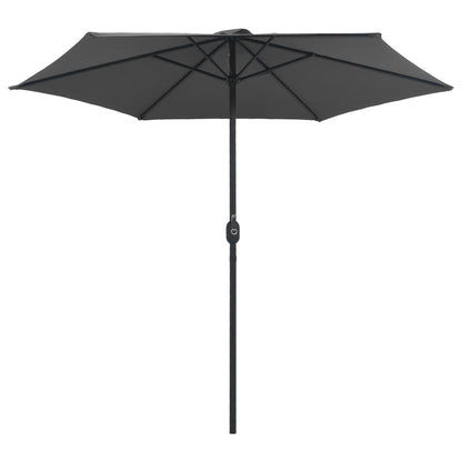 Sonnenschirm mit Aluminium-Mast 270 x 246 cm Anthrazit - Pazzar.ch