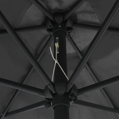 Sonnenschirm mit Aluminium-Mast 270 x 246 cm Anthrazit - Pazzar.ch