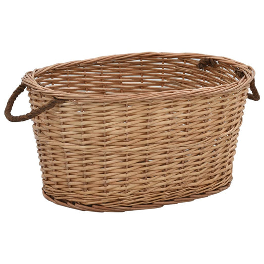 Holzkorb mit Tragegriffen 58×42×29 cm Natur Weide - Pazzar.ch