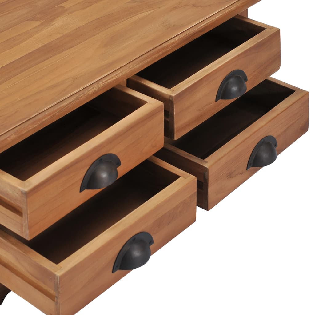 Couchtisch 68 x 68 x 30 cm Teak Massivholz - Pazzar.ch