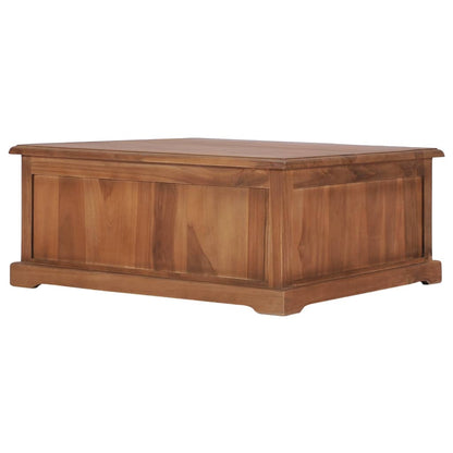 Couchtisch 68 x 68 x 30 cm Teak Massivholz - Pazzar.ch