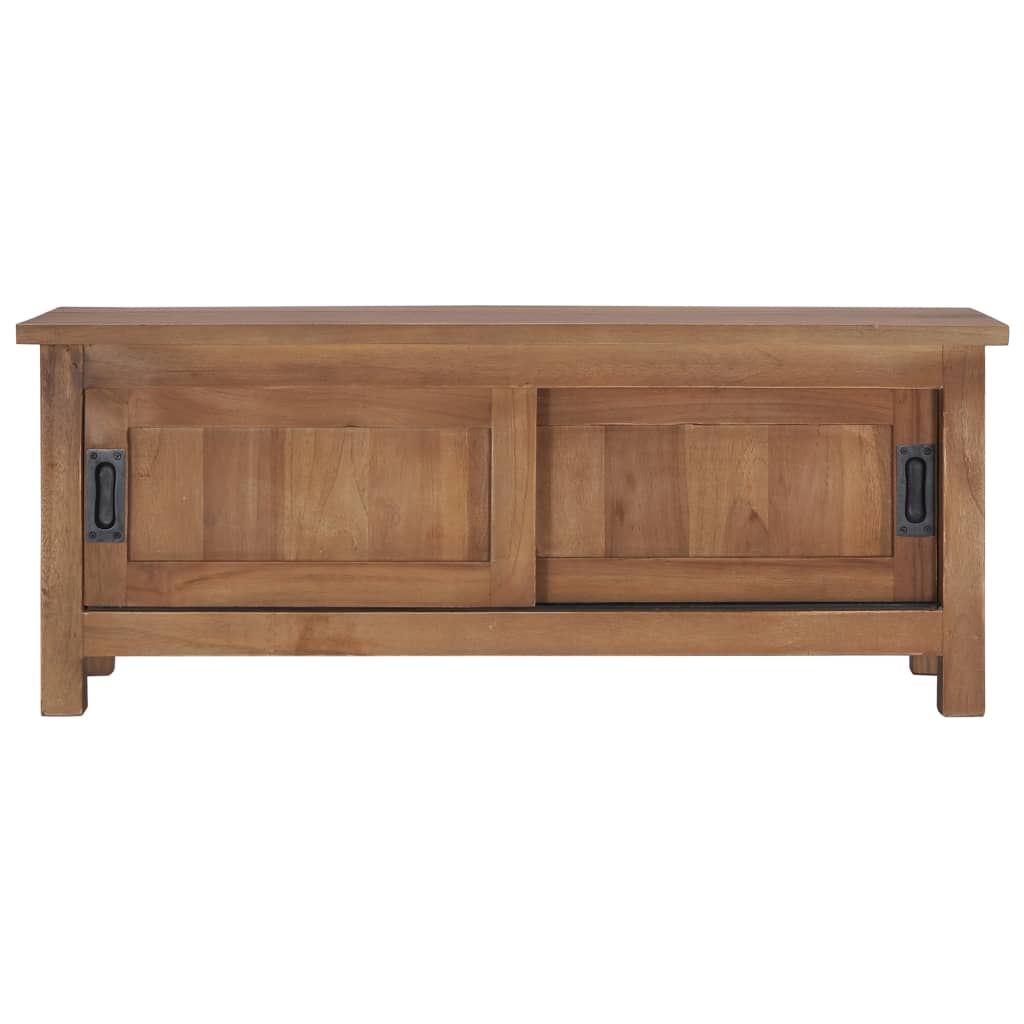 TV-Schrank 90×30×35 cm Massivholz Teak - Pazzar.ch