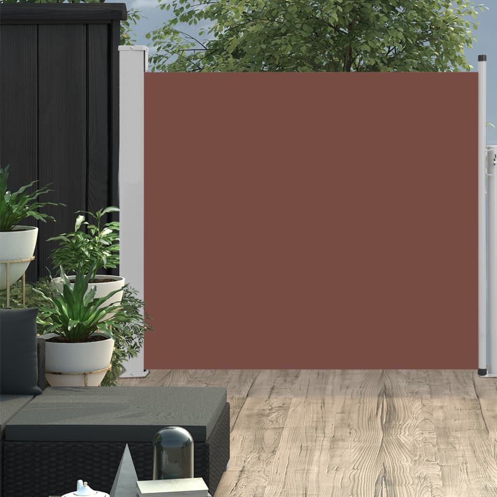 Ausziehbare Seitenmarkise 100x300 cm Braun - Pazzar.ch