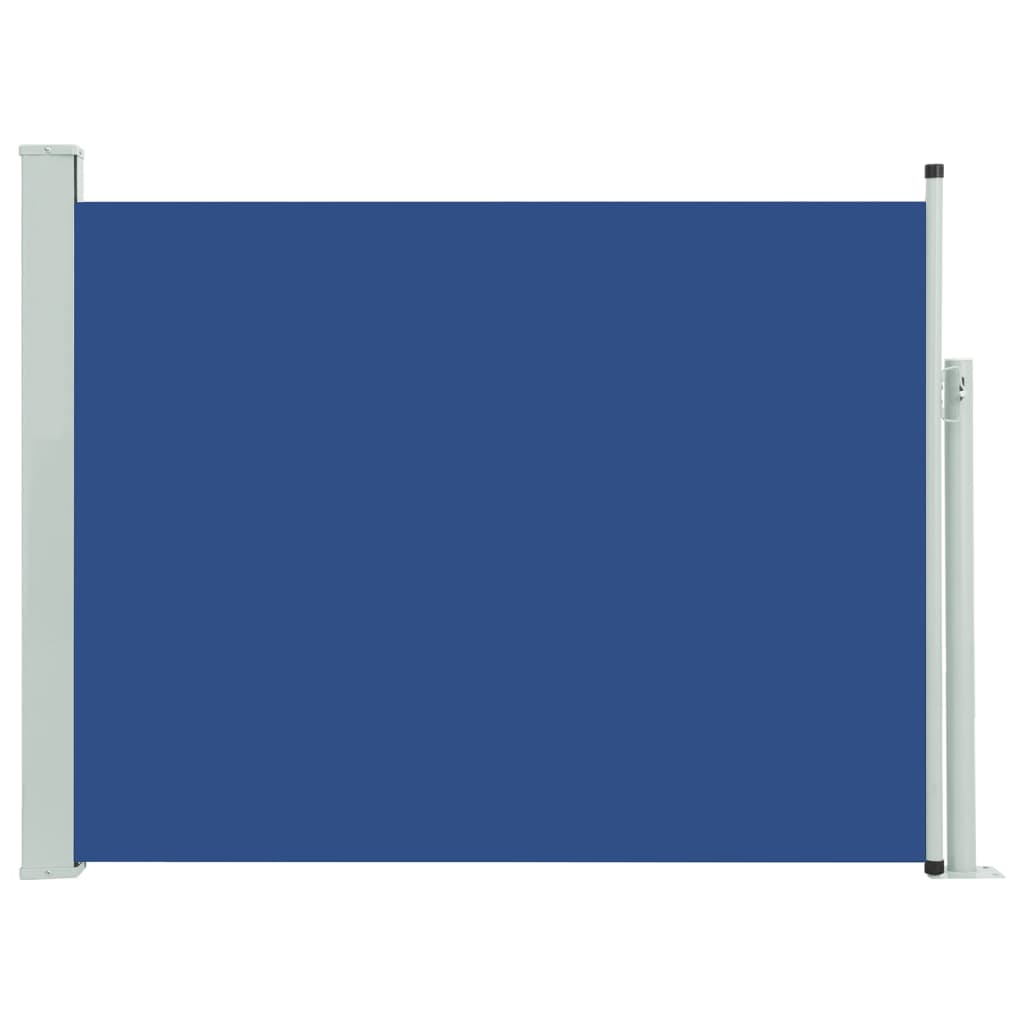 Ausziehbare Seitenmarkise 140×500 cm Blau - Pazzar.ch