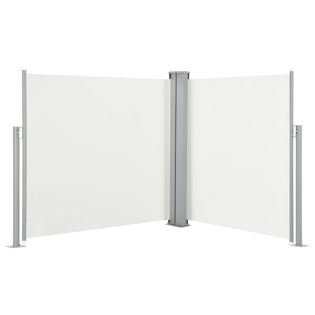 Ausziehbare Seitenmarkise Cremeweiß 100 x 600 cm - Pazzar.ch