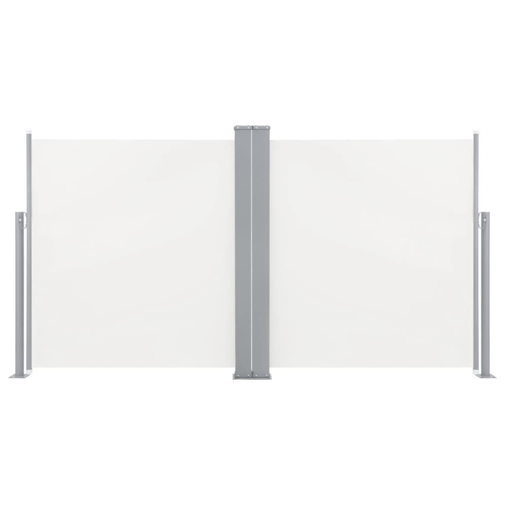 Ausziehbare Seitenmarkise Cremeweiß 100 x 600 cm - Pazzar.ch