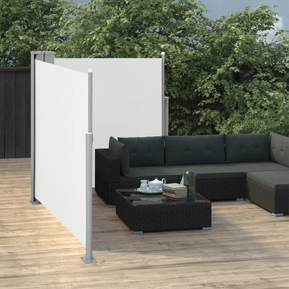 Ausziehbare Seitenmarkise Cremeweiß 100 x 600 cm - Pazzar.ch
