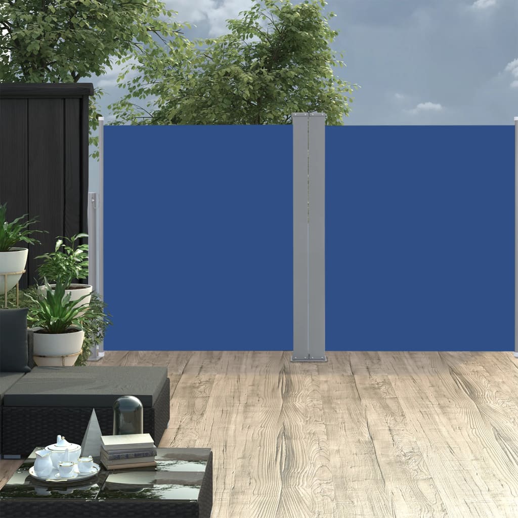 Ausziehbare Seitenmarkise Blau 160 x 600 cm - Pazzar.ch