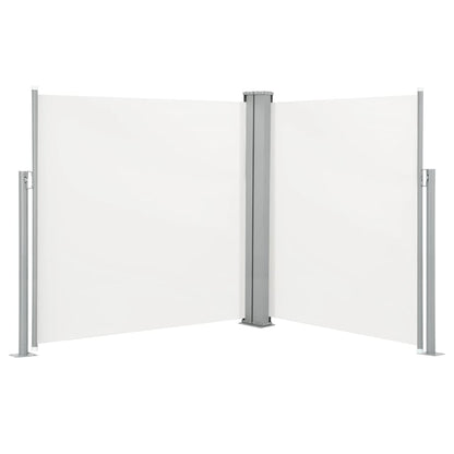 Ausziehbare Seitenmarkise Doppelt 170 x 600 cm Creme - Pazzar.ch