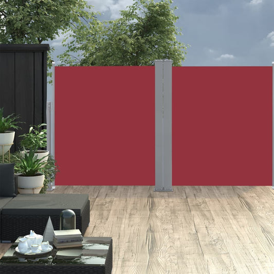Ausziehbare Seitenmarkise 170 x 600 cm Rot - Pazzar.ch