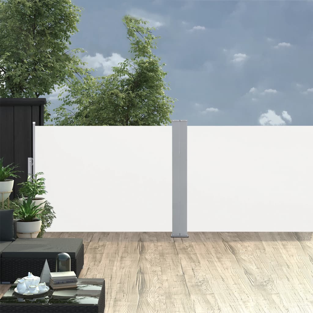Ausziehbare Seitenmarkise Creme 100 x 1000 cm - Pazzar.ch