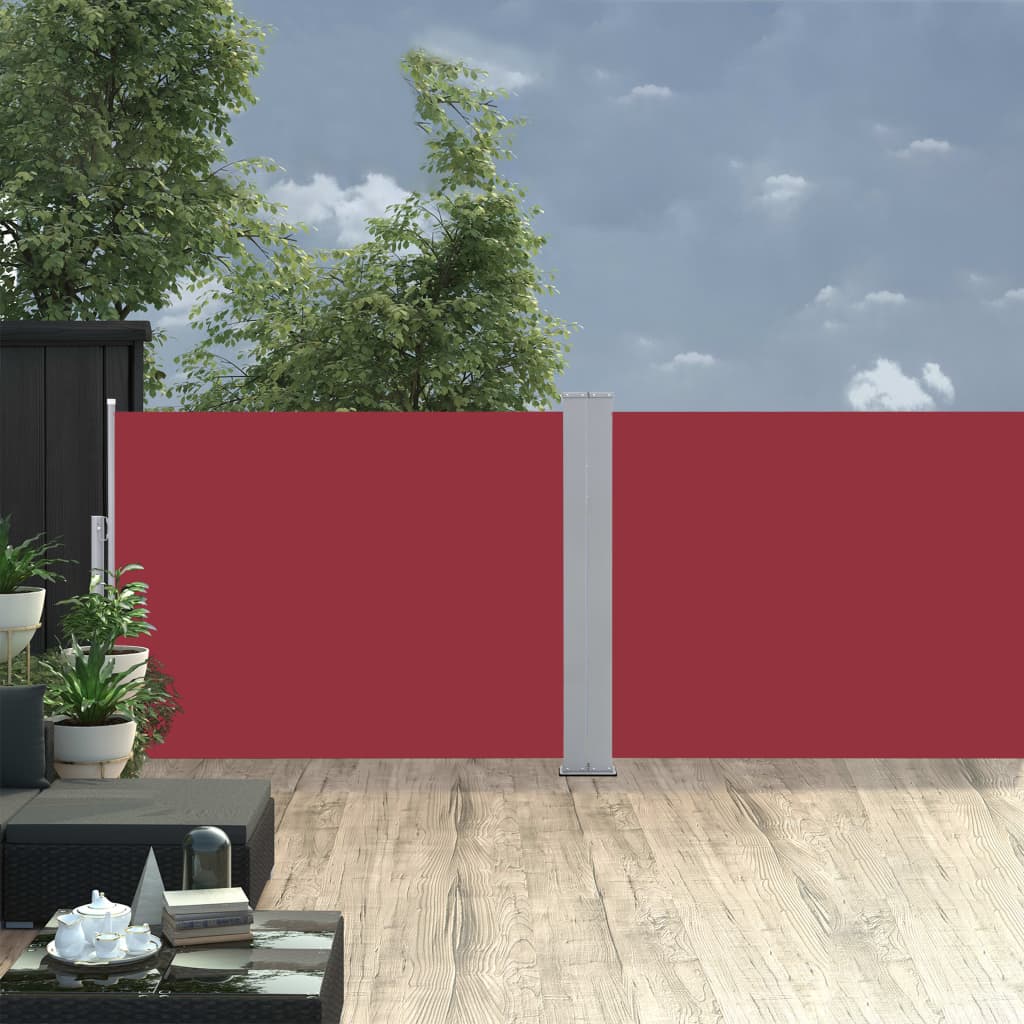Ausziehbare Seitenmarkise Rot 100 x 1000 cm - Pazzar.ch