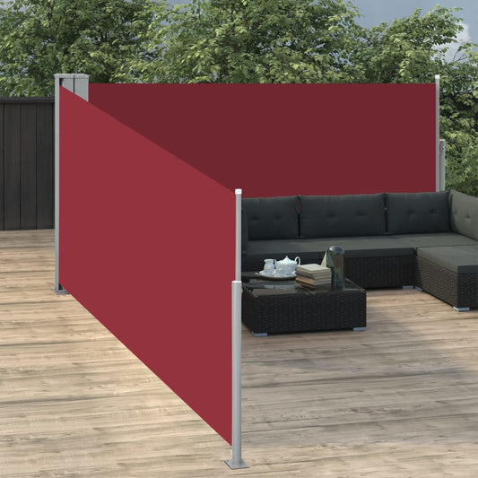 Ausziehbare Seitenmarkise Rot 100 x 1000 cm - Pazzar.ch