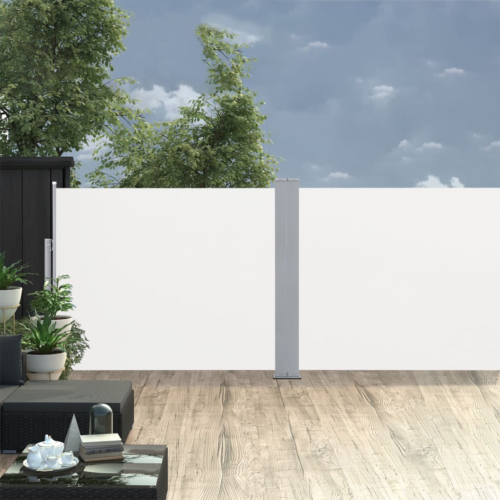 Ausziehbare Seitenmarkise Creme 140 x 1000 cm - Pazzar.ch
